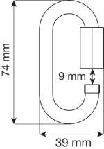Соединительный элемент 8 mm Oval Quick Link Stainless, CAMP