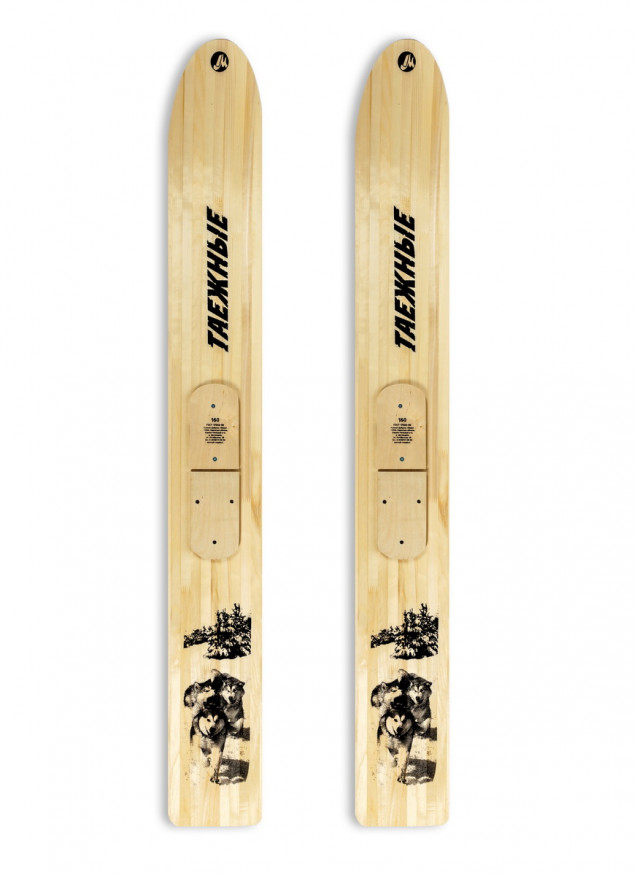 Лыжи ТАЕЖНЫЕ, дерево, длина 120 см, ширина 230 мм