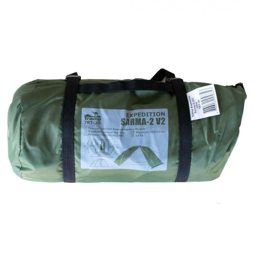 Палатка Tramp Sarma 2-местная v2, зеленый