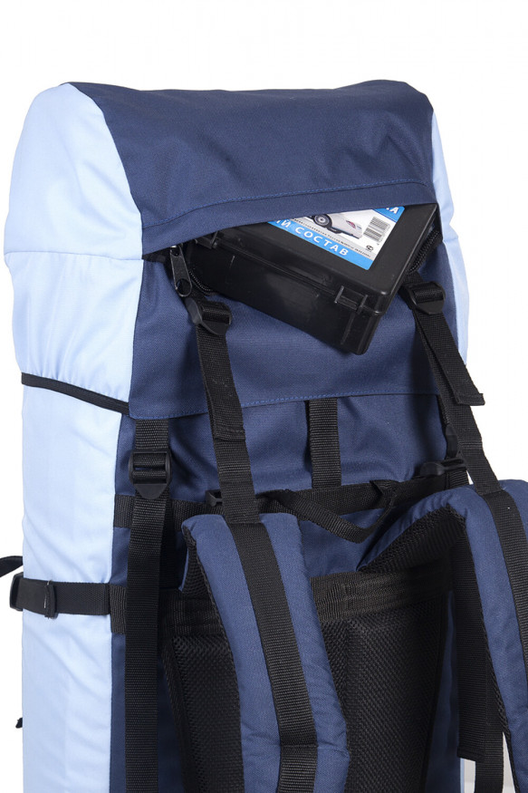 Рюкзак туристический Оптимал 4, синий-голубой, 120 л, ТАЙФ