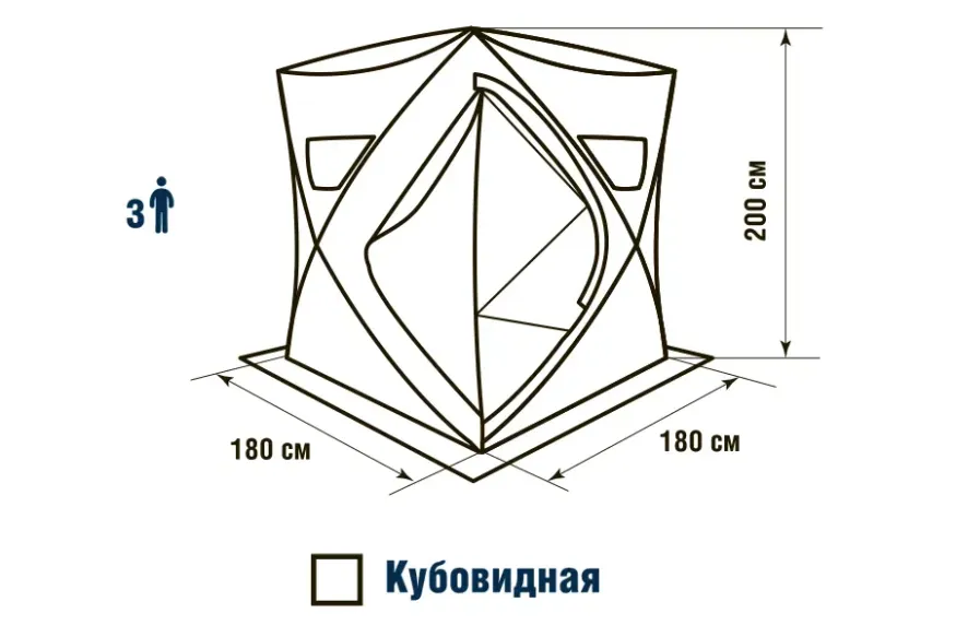 Палатка зимняя Higashi Comfort Pro (трехслойная)