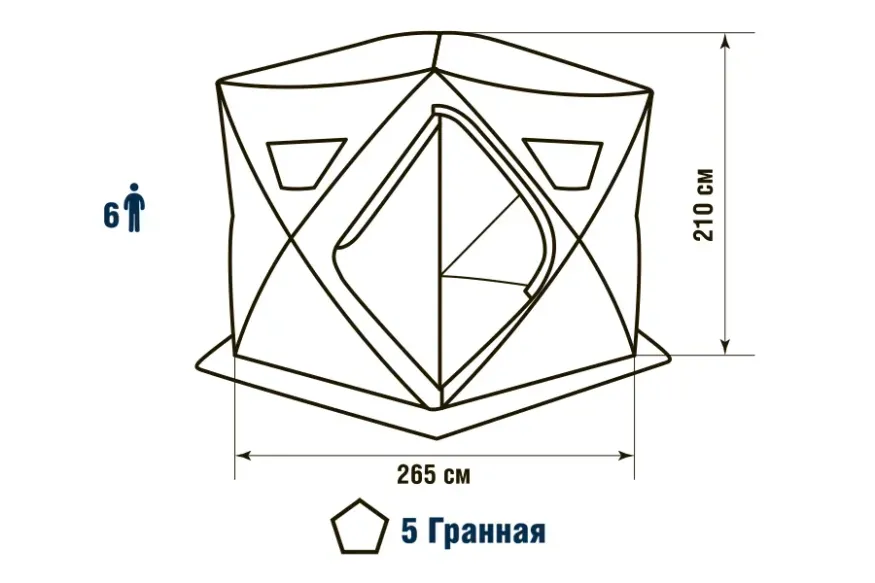 Палатка зимняя Higashi Penta (однослойная)
