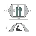 Палатка Solid 2+ зеленая, Btrace