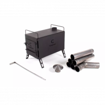 Печь походная Heavy средняя (с экранами, угловыми трубами, грибком), сталь 2 мм, Следопыт